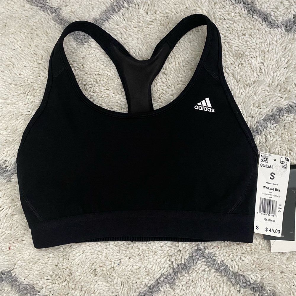 Adidas Sports Bra in Black size S (new with tag)